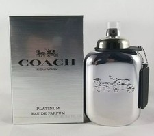 Coach Platinum Eau de Parfum 3.3 oz Spray For Men Not Sealed 