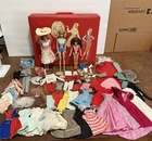Vintage 1960s Barbie Dolls + Clothes + Case Barbie Midge Skipper Accessories
