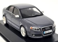 Minichamps 1/43 Audi RS4 4.2 V8 B7 8E '06 Daytona Grey Pearl Diecast Model  Car