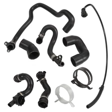 Radiator Coolant Water Hose Pipe Kit 7 Hoses For 2007-2011 BMW 128i 328i N51 E90