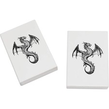 2 x 45 mm "Ancient Wyrm" Radiergummis / Gummis (ER00044625)