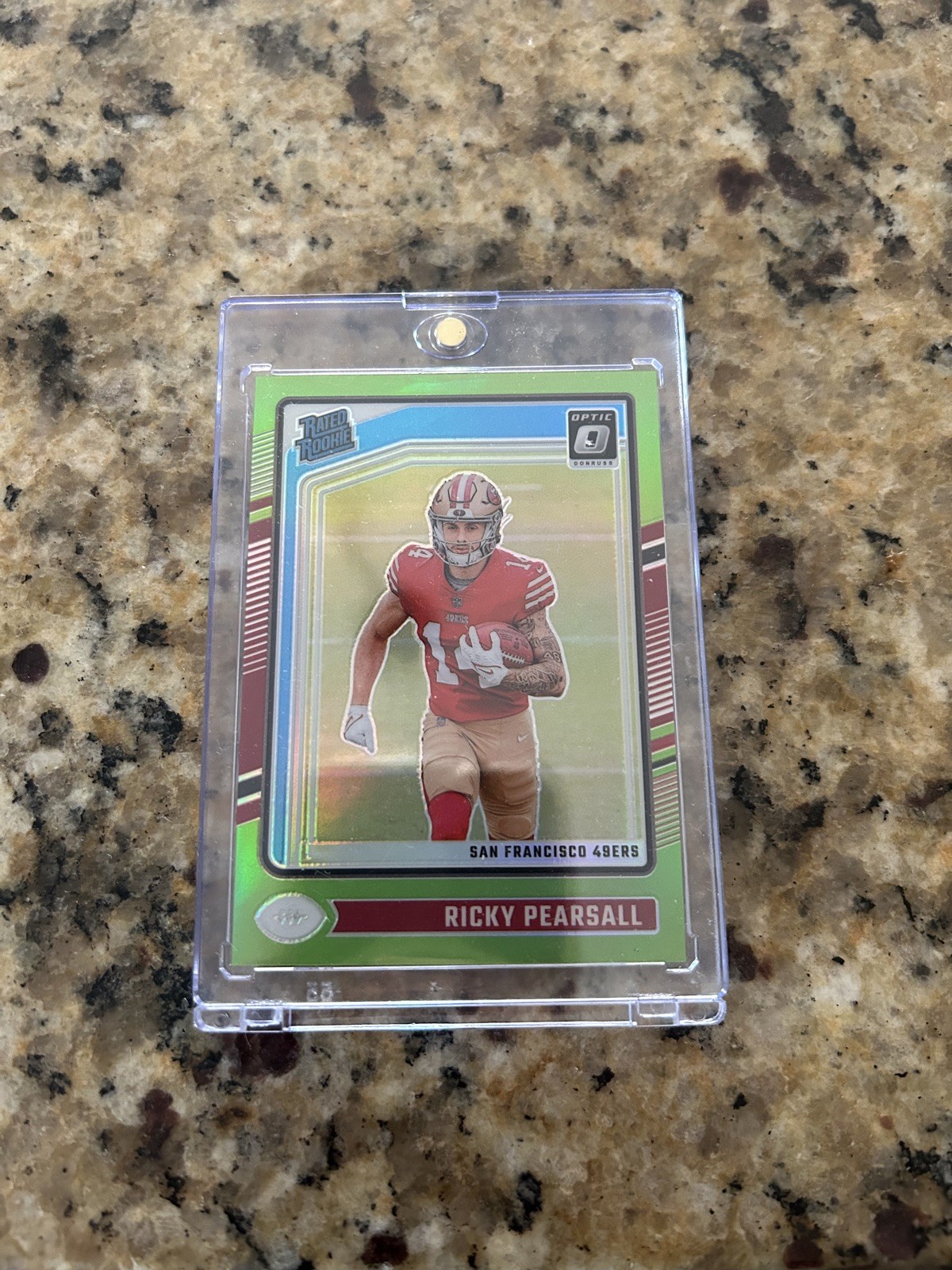 2024 Donruss Optic Ricky Pearsall /50 Rated Rookie Lime Green Prizm RC #284 SP