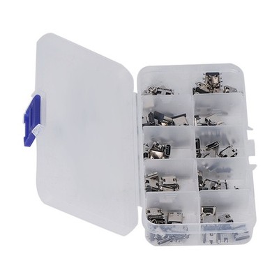 100x TYPE C USB Female Plug Connector Jack Solder Repair Adapter Assortment Set