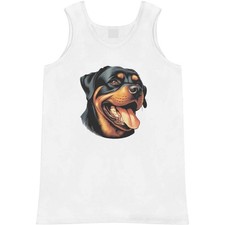 'Happy Rottweiler' Adult Vest / Tank Top AV049625 