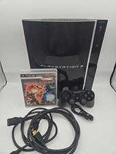 PlayStation 3 Console - CECHK01 With Mortal Kombat, Cords And Controller-Tested