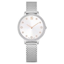 Orologio Swarovski Clarica 5740971 Watch Acciaio Maglia Mesh Argentata Donna