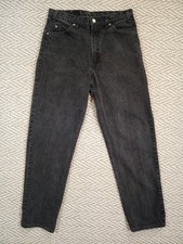 VTG 90s Levi's 550 Orange Tab Jeans Men's 34 32 X32 Black Relaxed Tapered USA PR