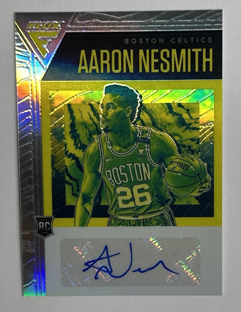 2020-21 Panini Flux Aaron Nesmith Rookie RC Auto