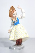⚜️ SCULTURA CERAMICA CIA MANNA 1930S RUSSA BAMBINA 475 PORCELLANA LENCI TORINO