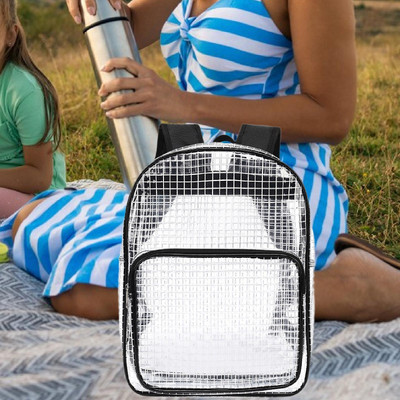 Clear Backpack Cleanroom Tool Bag Workbag Transparent Daypack Engineer Bag for