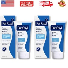 Antimicrobial Hydrating Acne Creamy Wash, 4 Benzoyl Peroxide, 6 Ounce Pack of 2