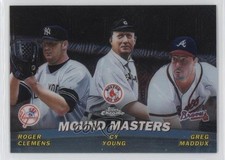 2001 Chrome Combos Mound Masters ( ) Cy Young Greg Maddux Roger Clemens HOF a8a