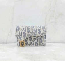 Dior Saddle Denim Oblique Cardholder Wallet 151800773