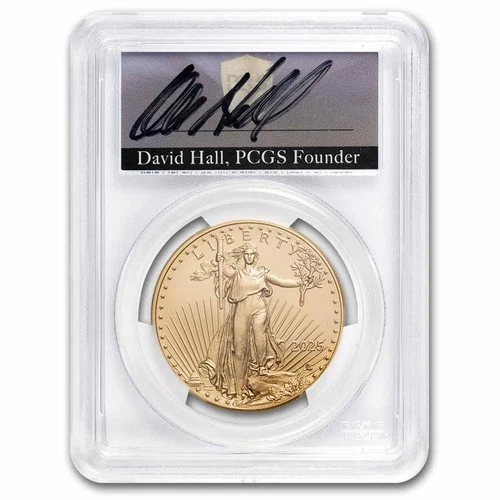 2025 1 oz American Gold Eagle MS-70 PCGS (FDI, Hall)