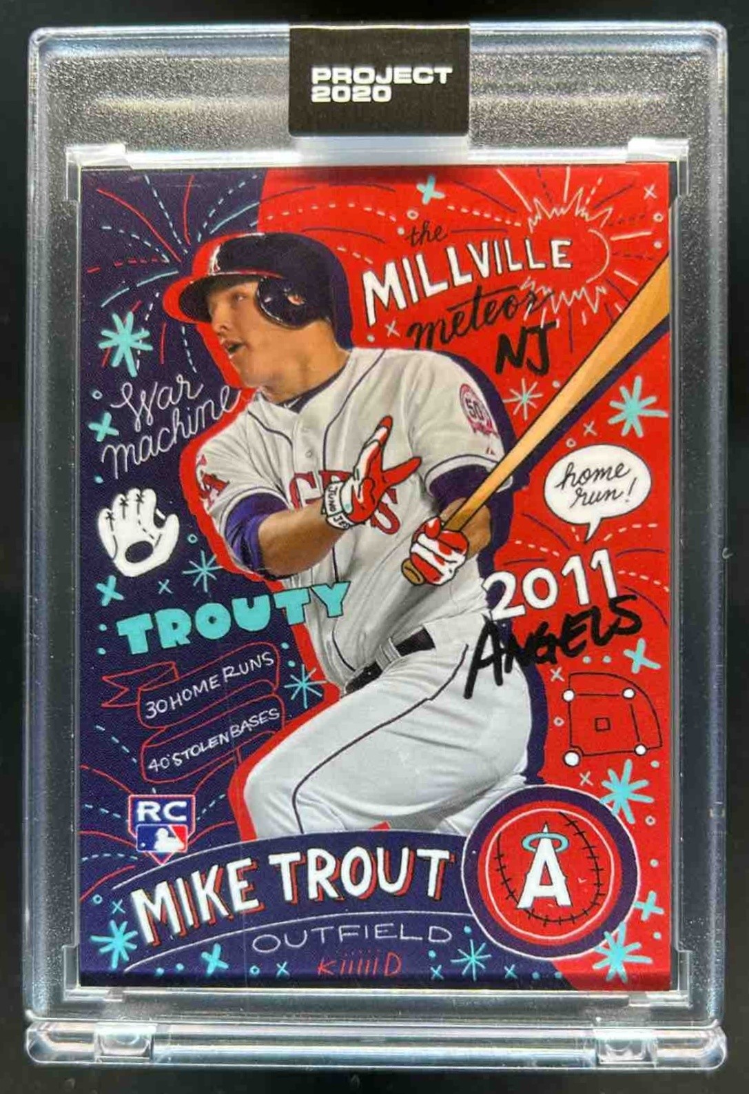 2020 Topps Project Mike Trout RC Rookie #142 Angels