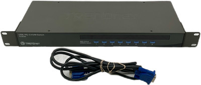 TRENDnet TK-803R 3-Port KVM Switch for Multiple Computers USB PS/2 VGA