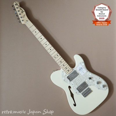Fender Made in Japan Traditional 70s Telecaster Thinline Maple Olympic White