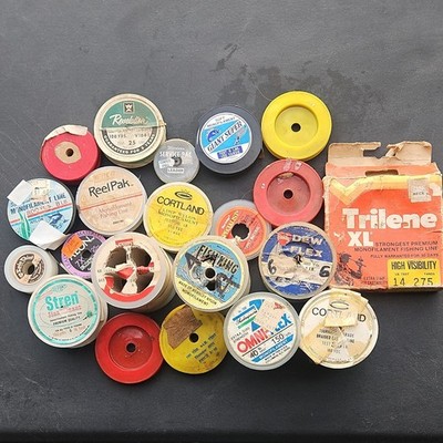 Berkley Shakespeare Cortland Stren Vintage Fishing Line Lot Nylon old display 