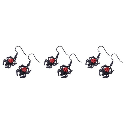  3 Pairs Spinnen Ohrringe Halloween Ohrstecker Der Frauen Studienstände