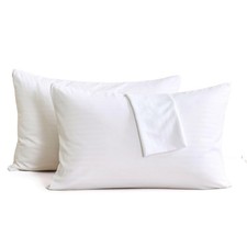 4 Pack Queen Size Pillow Protectors with Zipper,Luxury Hotel Quality Pillow C...