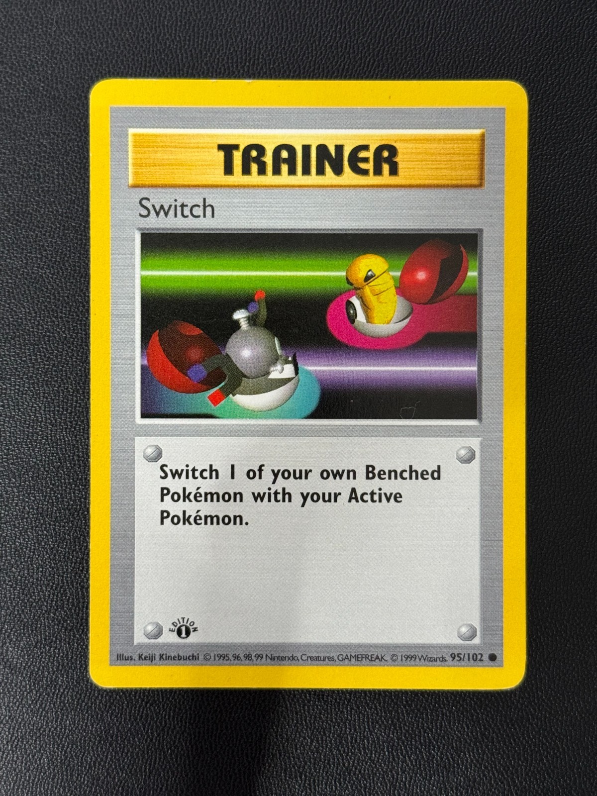 Switch 1ST EDITION Base Set (Shadowless) 1999 Pokemon 95/102 Common - LP