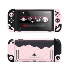 GeekShare Protective Case for Nintendo Switch 2025 Soft JoyCon Skin Sweet Skull