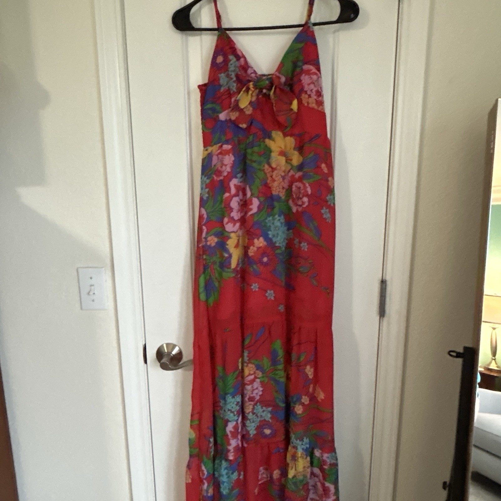 Flying Tomato Women’s Boho Floral Spaghetti Strap Maxi Dress - Size L