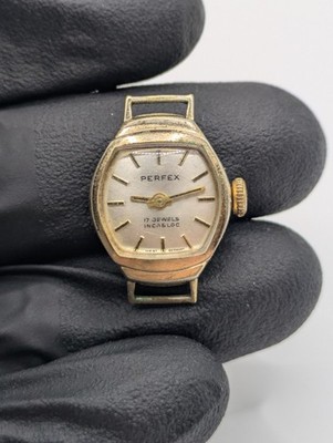 Perfex 8FA Manual Wind Watch No Strap Germany 17 Jewel See Photos & Video 18.9mm