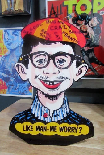 Alfred E. Neuman Tabletop Standee Cutout | Mad Magazine | What Me Worry | Comics