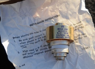 ITT transmitting tube  4631S  NOS  Collins Radio 256-0172-010 USG NSN