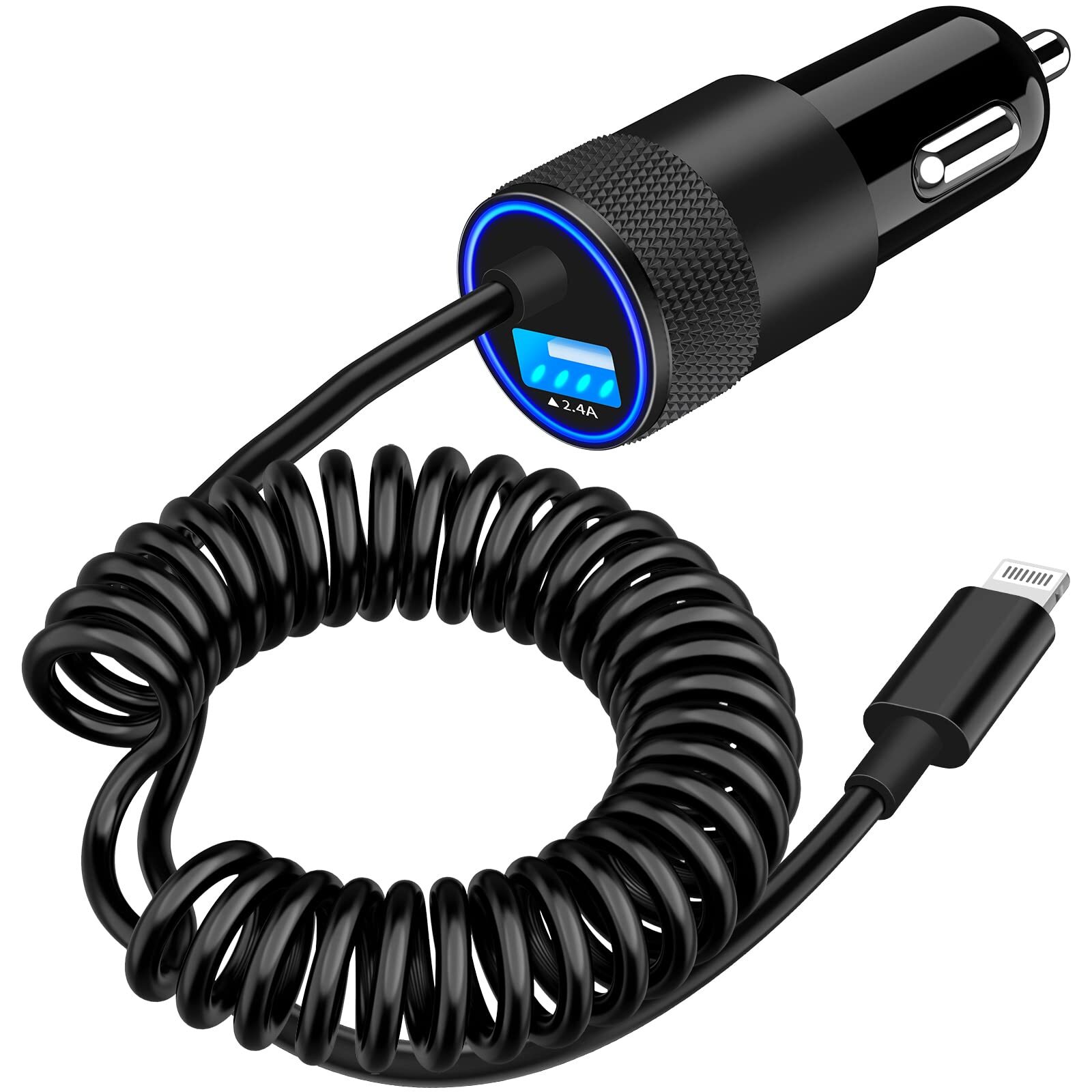 【MFi Certified】iPhone Car Charger Fast Charging, 4.8A Dual USB Car Power Adap...