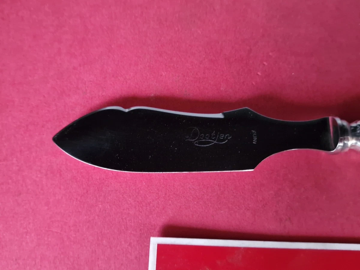 TARTINEUR ANCIEN COUTEAU FROMAGE RÉGENCE 20 CM DEETJEN TTB MÉTAL ARGENTE