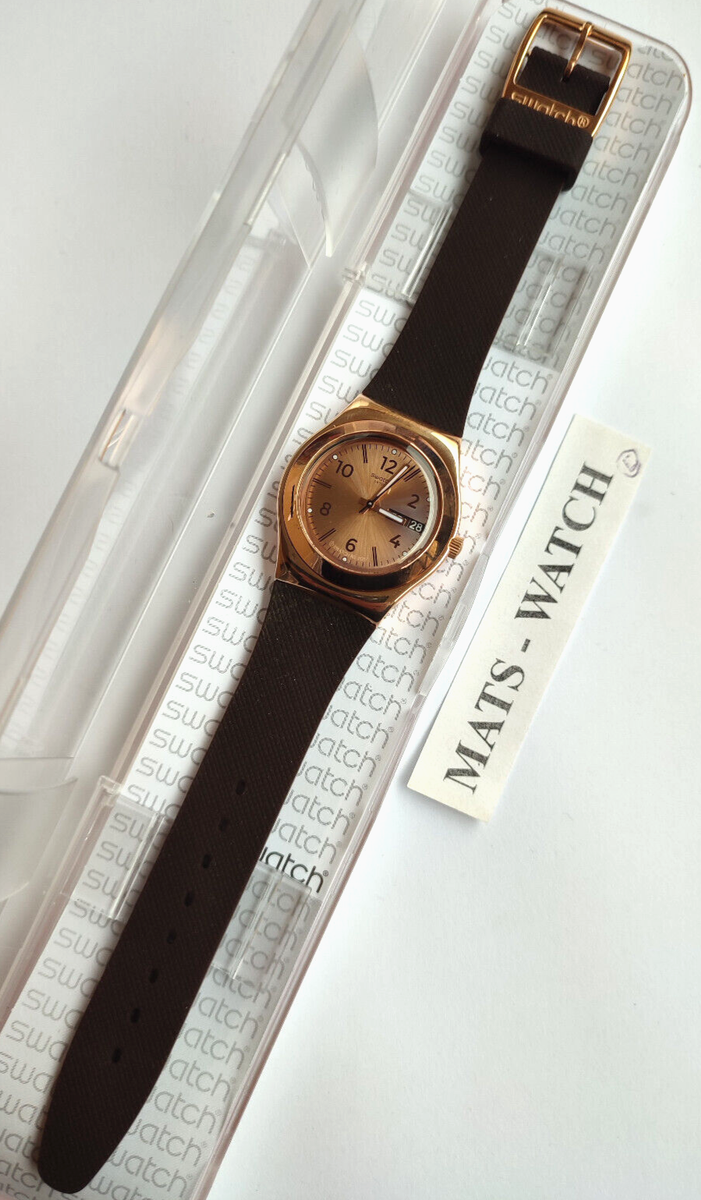 Swatch Irony Medium Ylg701 Brownee New UK
