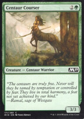 3X CENTAUR COURSER 171/280 CORE SET 2019 M19 MTG MAGIC NM X3