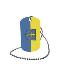 Dog Tag Flag Bunting Think Village Dog Tag Aluminium 30 x 50mm