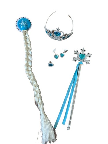 Princess Accessories, Elsa Dress up Set for Toddler Girls Elsa Crown, Hair… - Picture 2 of 5
