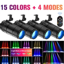 4Pack Disco Ball Spot Light RGBW LED Stage DJ Lighting Beam Spotlight w/Remote