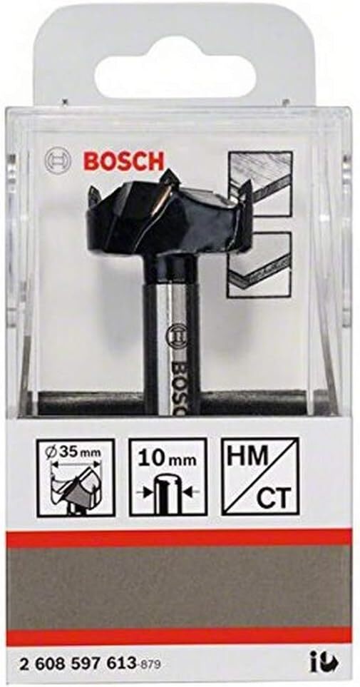 Bosch 2608597613 Режущая коронка для консольных шарниров 35 мм x 90 мм синяя 5990₽