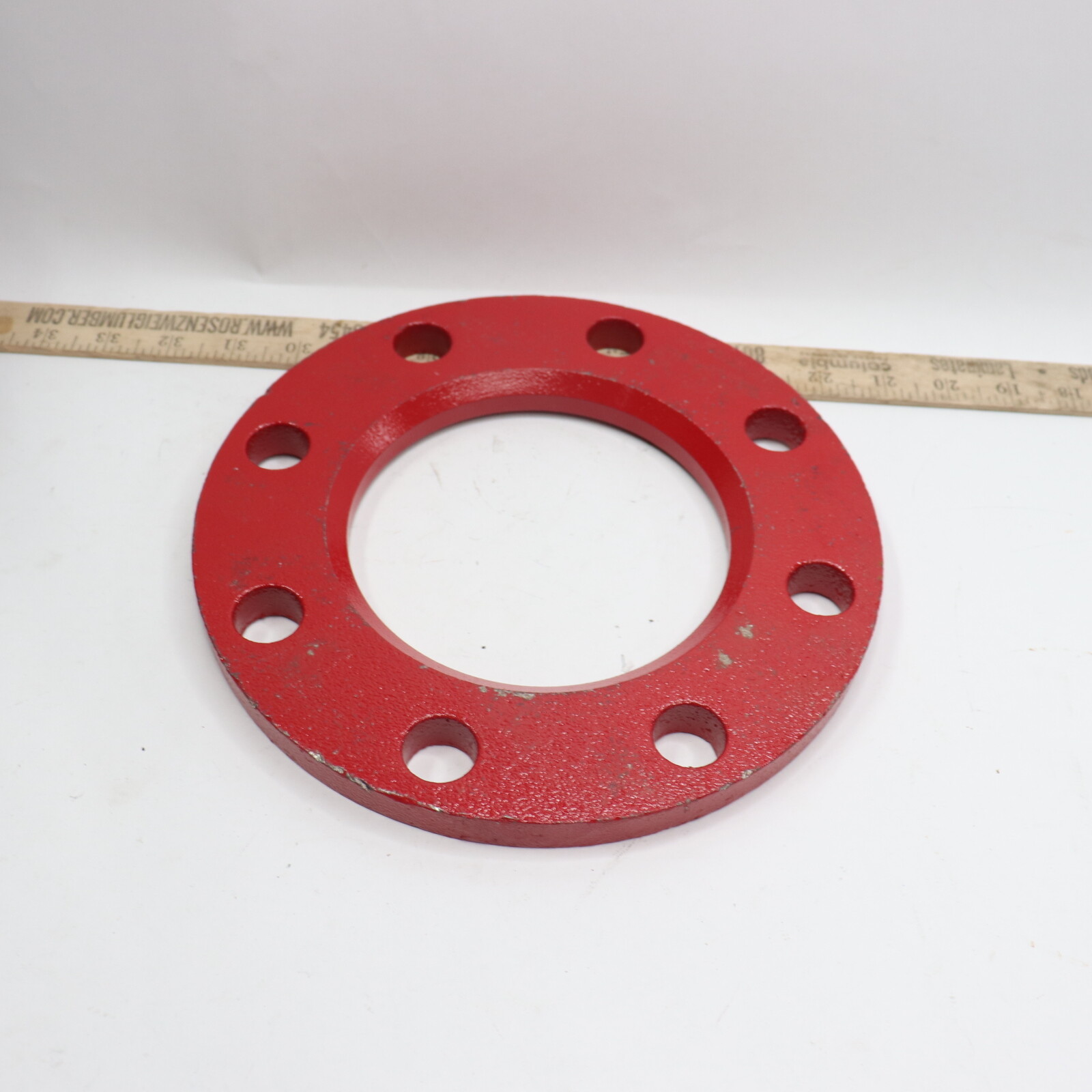 Back-Up Angled Face Ring Flange Galvanized Ductile Iron 73 Red 4