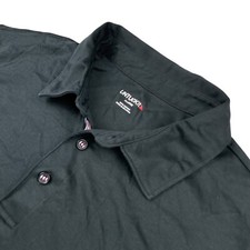 Untuckit Men's 100 Cotton Long Sleeve Polo Shirt Black   XL