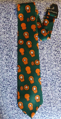South Park - ''Kenny'' GREEN  weave Novelty Neck Tie  (Ralph Marlin) NEW with Tag