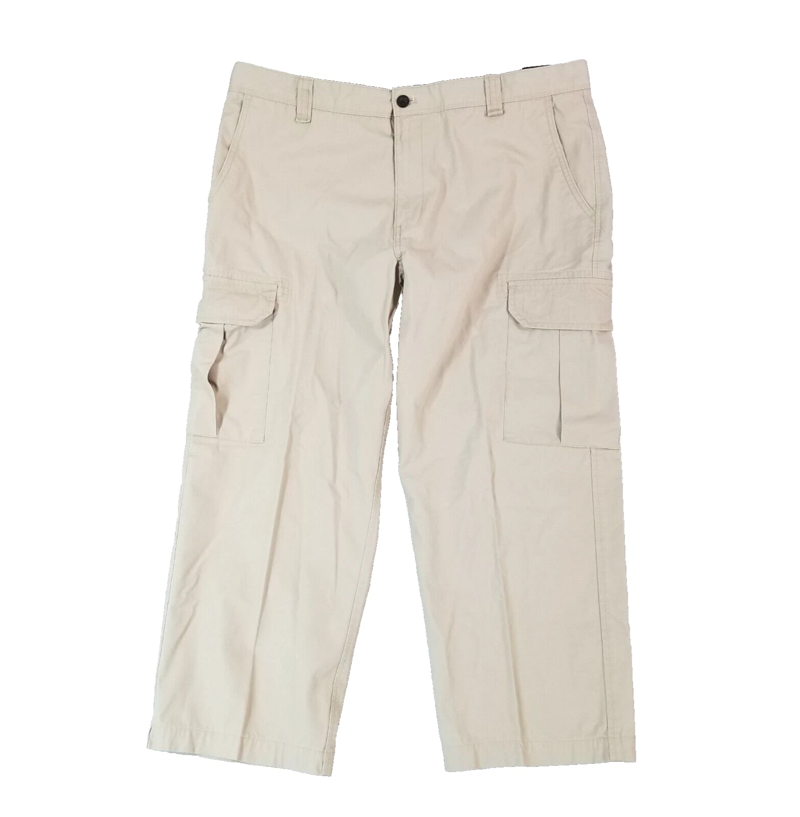 Chaps Ralph Lauren cargo pants men's 38x26 beige cotton lightweight outdoor