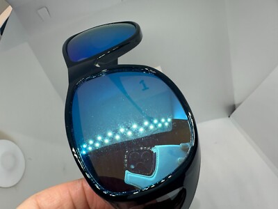 Yogo Vision 8059 Solar Shield Unisex Wrap Around Black Sunglasses 60-18-132 NIP Yogo Vision Fit Over Wrap 60-18-132, Black Blue Frame and  main image 2