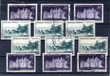 FRANCE// 1952 - N°919 + 924 X 6 EXEMPLAIRES OBLITERES