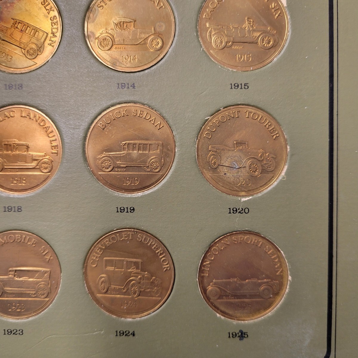 The Franklin Mint Antique Car Coin Collection. Series 1