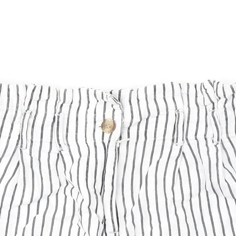 VERO MODA Womens White Polyester Blend Culotte Shorts Size S Reg - Image 4 of 4