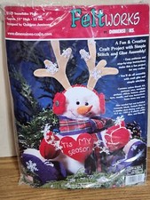 Feltworks by Dimensions Snowflake Play Snowman Plush Christmas Holiday Craft
