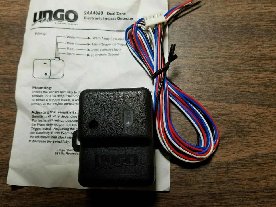 Shock impact Sensor LED UNGO brand adjust for Micro-controller or Alarm 12VDC - Image 2 of 4