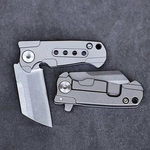 MINI Titan Schlüsselanhänger Klappmesser D2 Klinge Tasche EDC Outdoor Camping Werkzeug - Bild 8 von 14