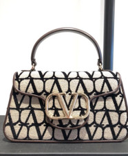 VALENTINO GARAVANI Monogram print cotton-blend top-handle Bag - BNWT